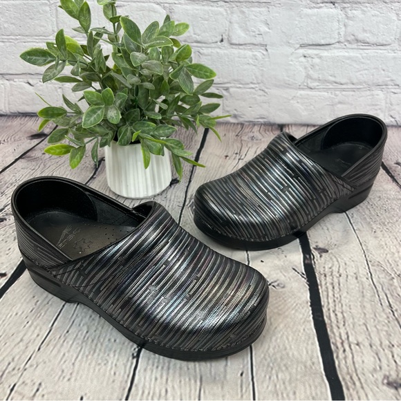 Dansko Professional Clogs Multi Twine Rainbow Metallic Stripe Sz EU 37 - Picture 6 of 14